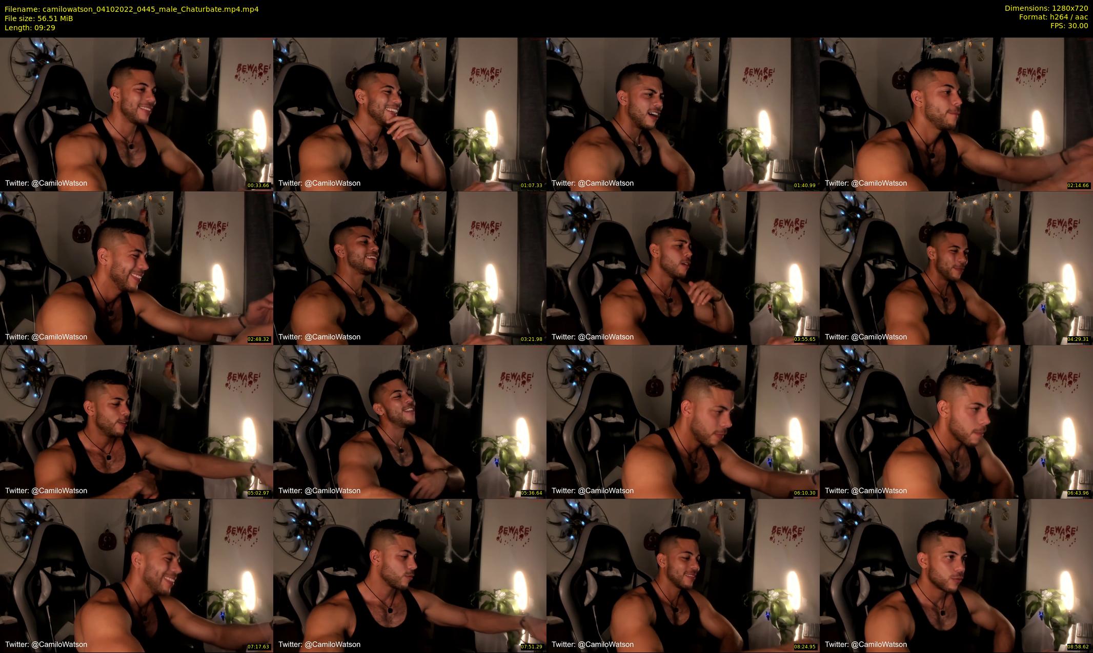 camilowatson — 10 minute Chaturbate male cam show recording, 720p, Oct 4, 2022