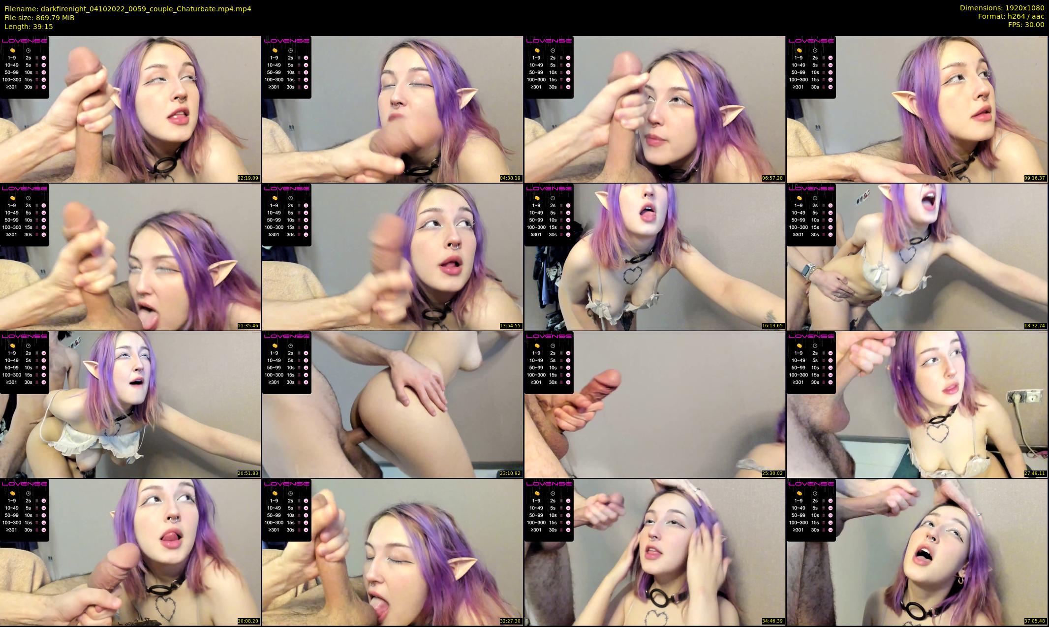 darkfirenight — 40 minute Chaturbate couple cam show recording, 1080p, Oct 4, 2022