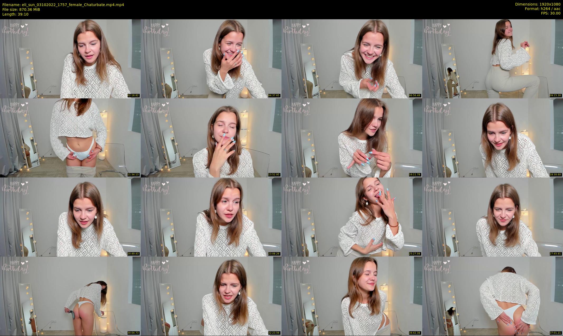 eli_sun — 40 minute Chaturbate female cam show recording, 1080p, Oct 3, 2022