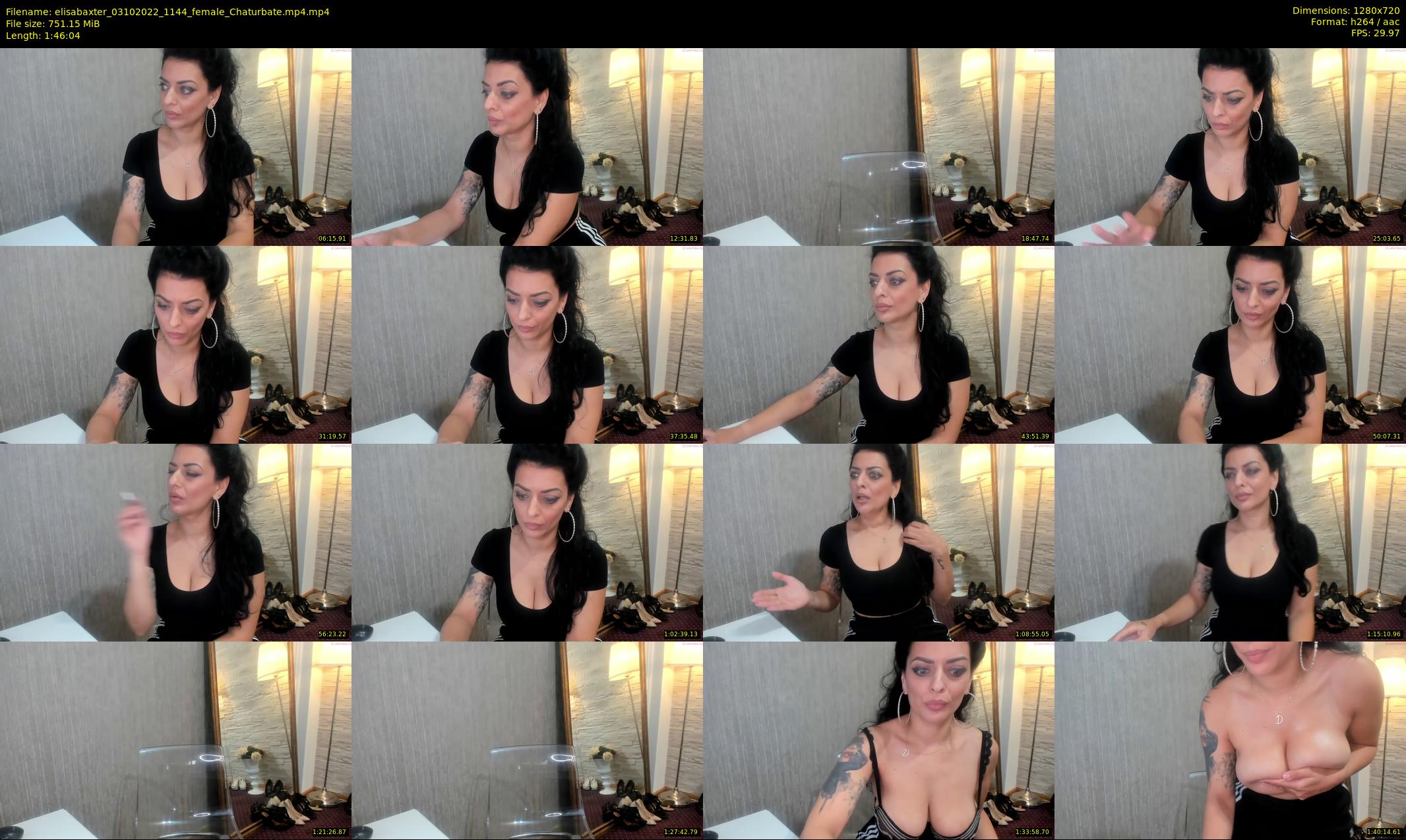 elisabaxter — 107 minute Chaturbate female cam show recording, 720p, Oct 3, 2022