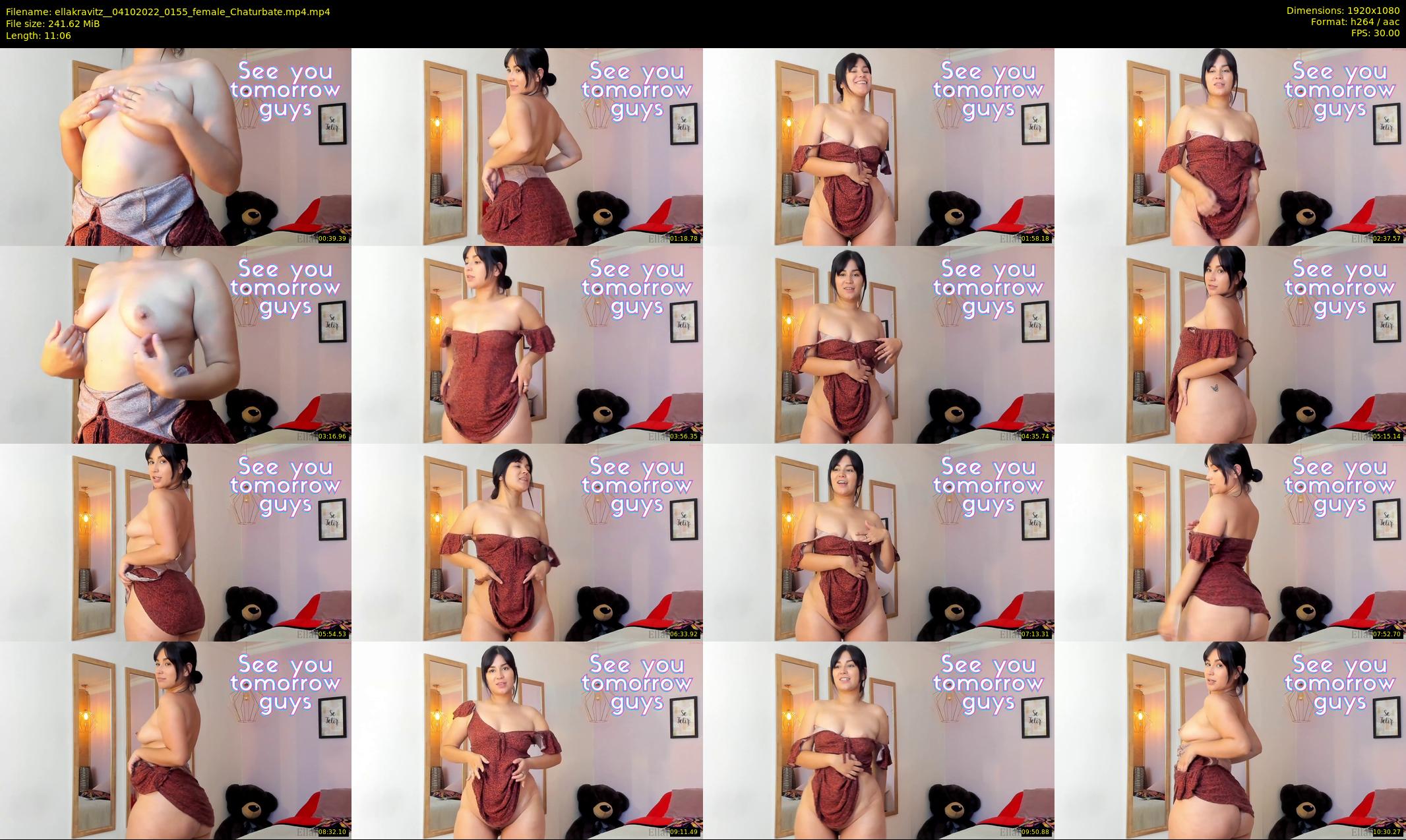 ellakravitz_ — 12 minute Chaturbate female cam show recording, 1080p, Oct 4, 2022