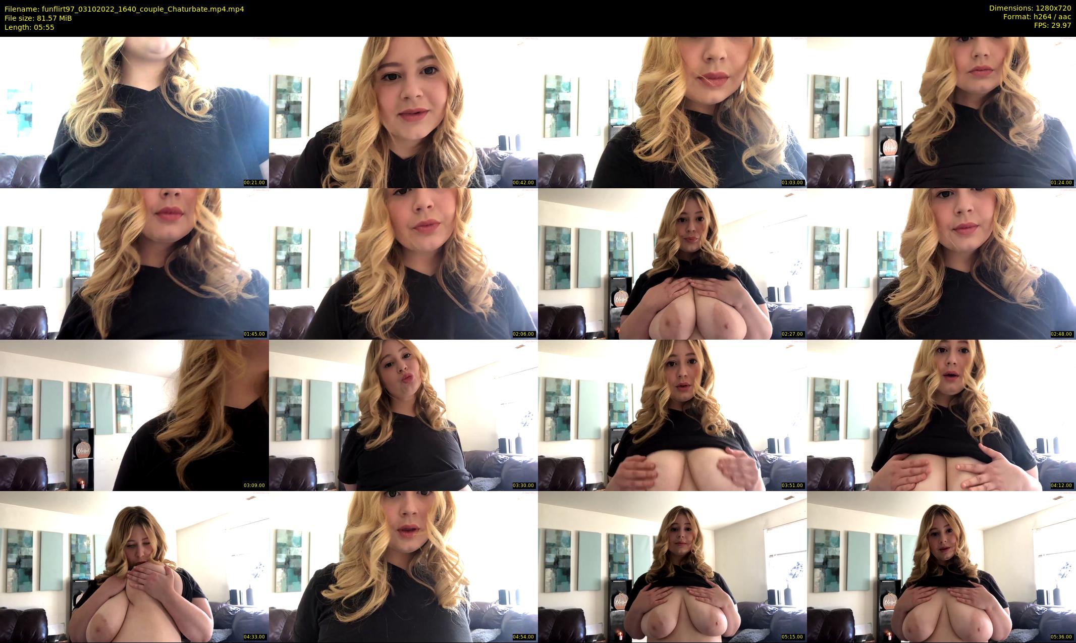 funflirt97 — 6 minute Chaturbate female cam show recording, 720p, Oct 3, 2022