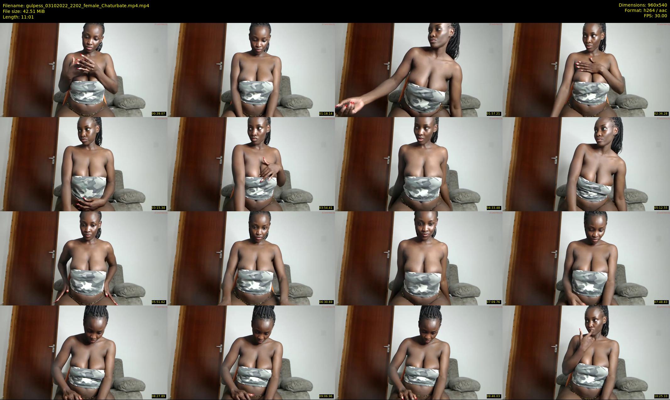 gulpess — 12 minute Chaturbate female cam show recording, 480p, Oct 3, 2022