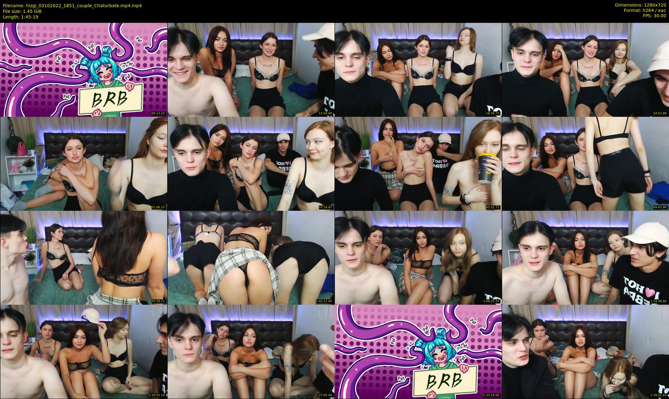 hizgi — 106 minute Chaturbate couple cam show recording, 720p, Oct 3, 2022