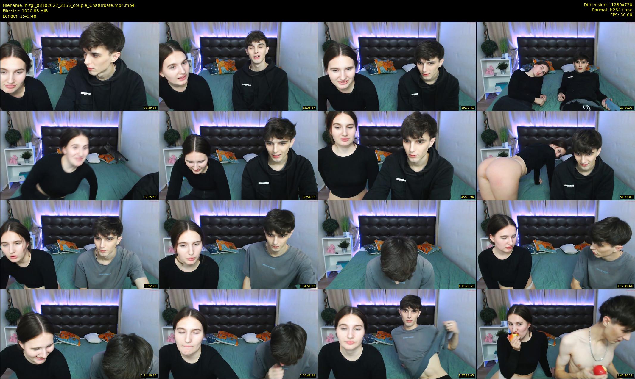 hizgi — 110 minute Chaturbate couple cam show recording, 720p, Oct 3, 2022