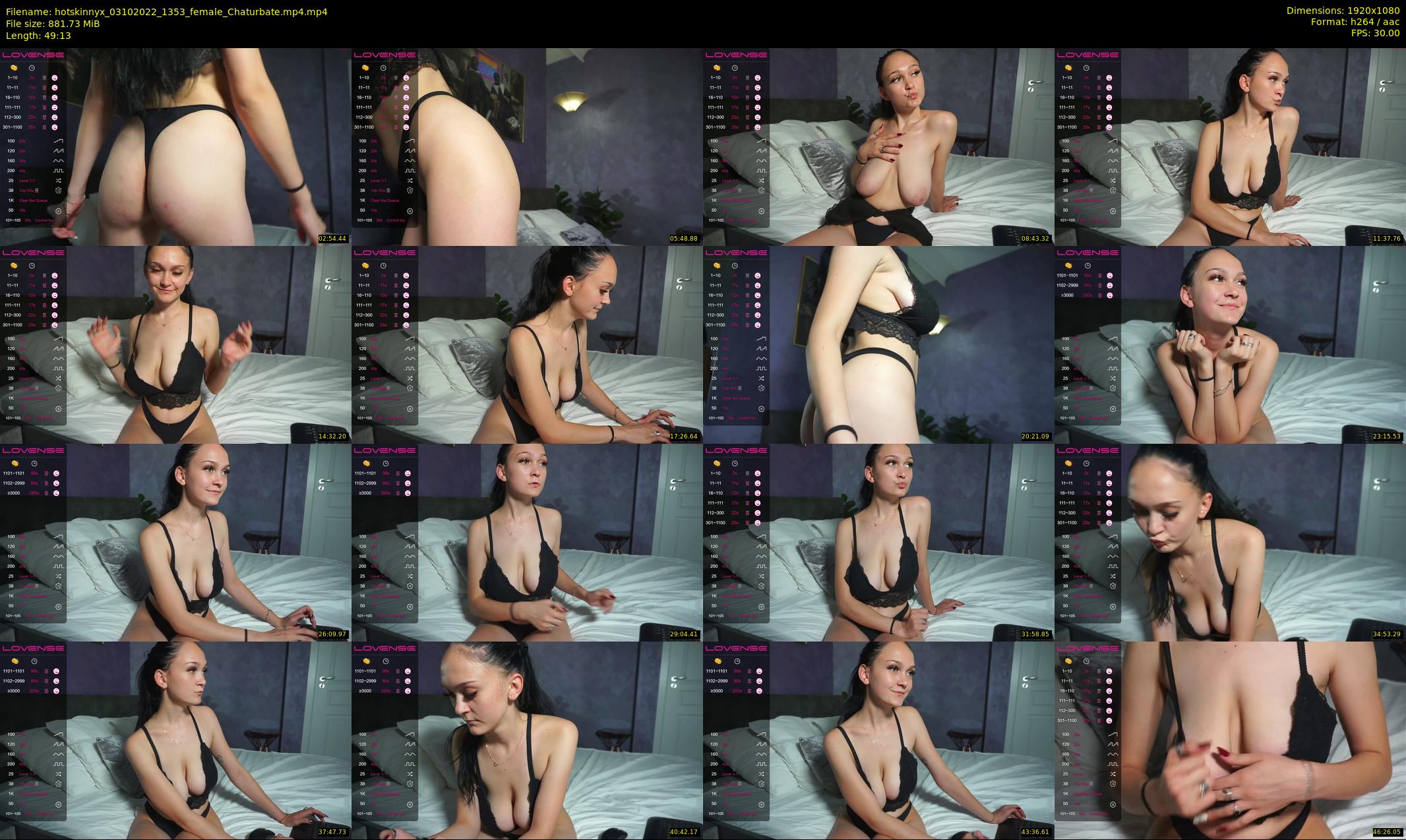 hotskinnyx — 50 minute Chaturbate female cam show recording, 1080p, Oct 3, 2022