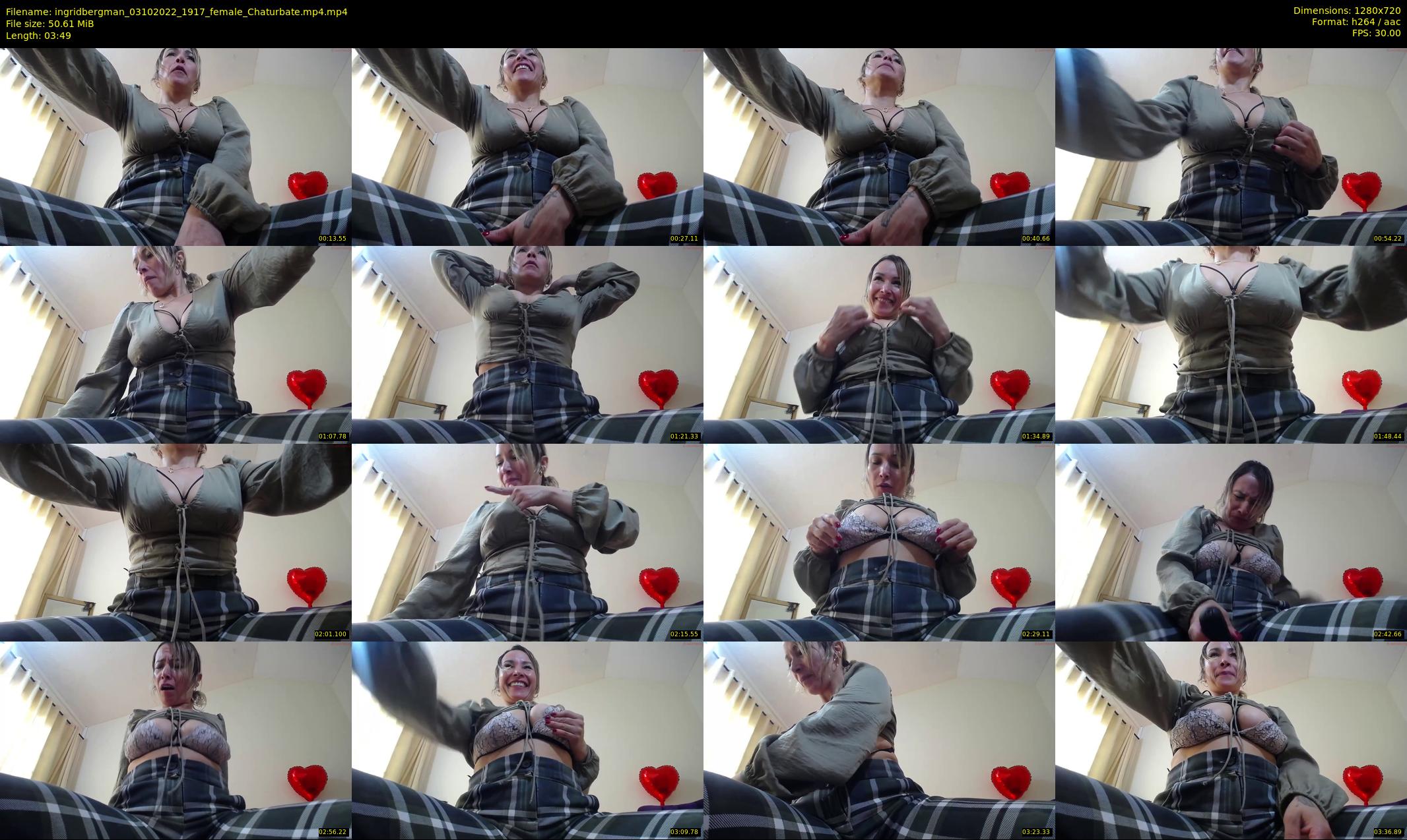 ingridbergman — 4 minute Chaturbate female cam show recording, 720p, Oct 3, 2022