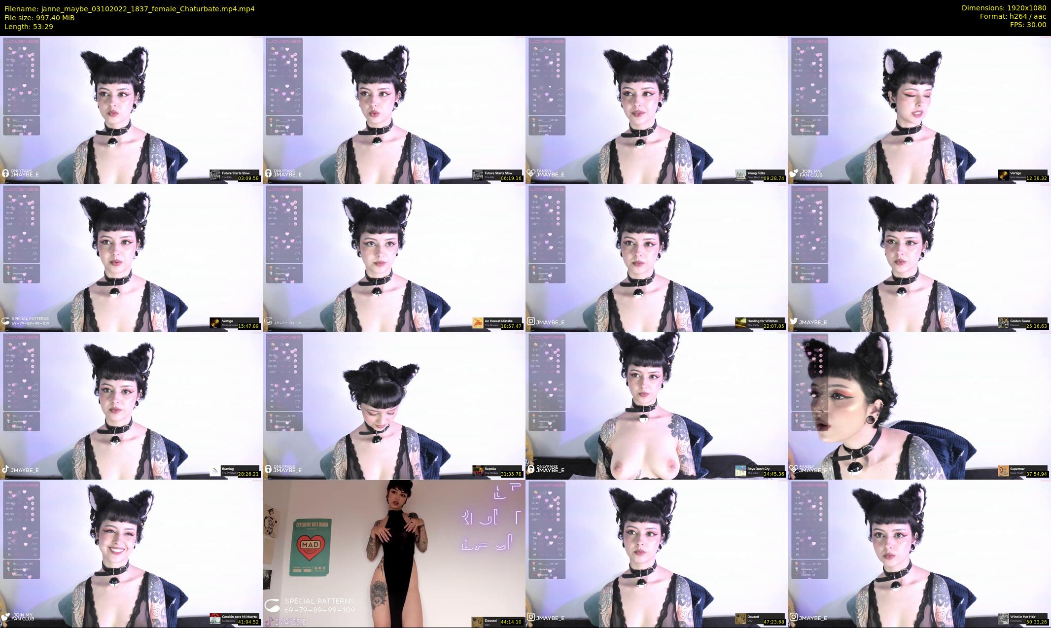 janne_maybe — 54 minute Chaturbate female cam show recording, 1080p, Oct 3, 2022