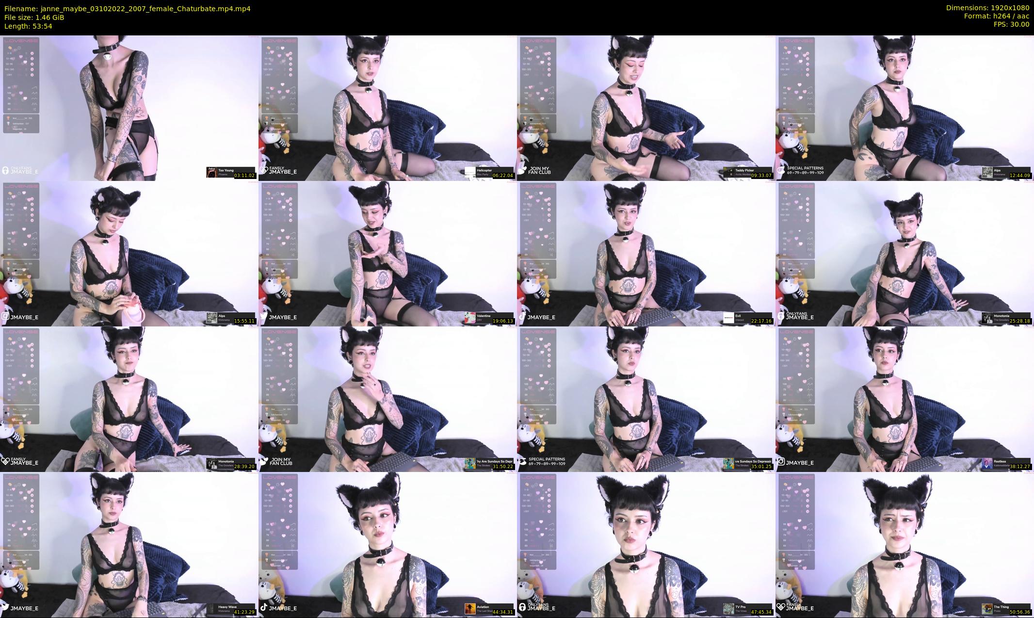 janne_maybe — 54 minute Chaturbate female cam show recording, 1080p, Oct 3, 2022