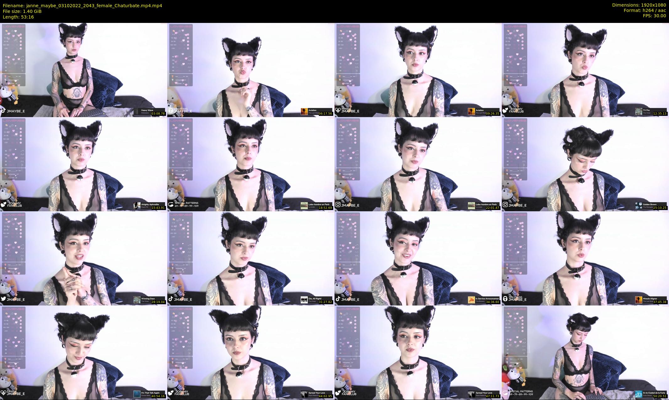 janne_maybe — 54 minute Chaturbate female cam show recording, 1080p, Oct 3, 2022