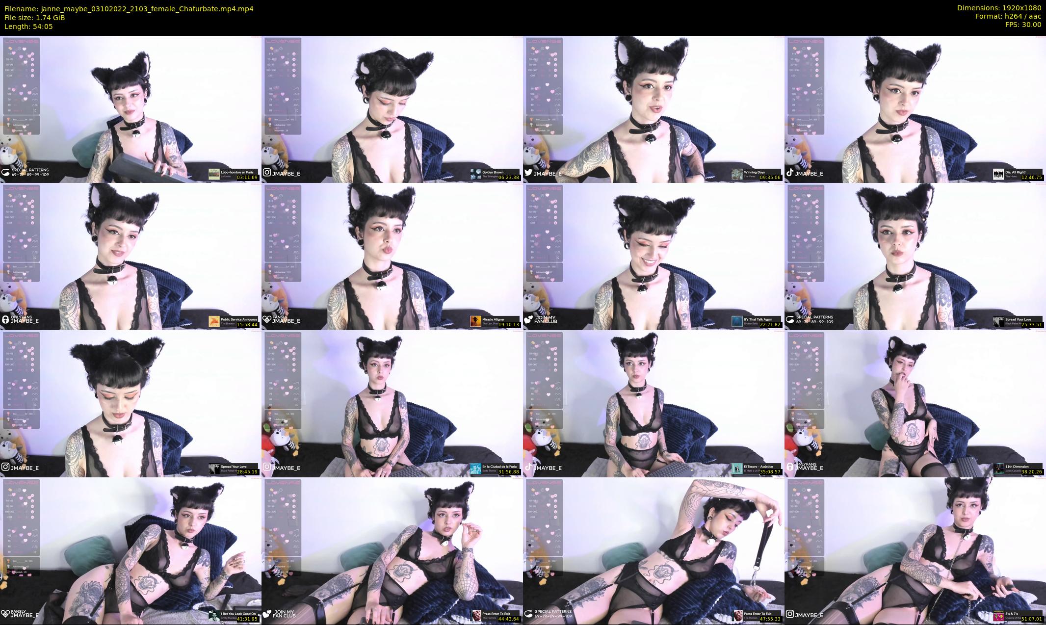 janne_maybe — 55 minute Chaturbate female cam show recording, 1080p, Oct 3, 2022