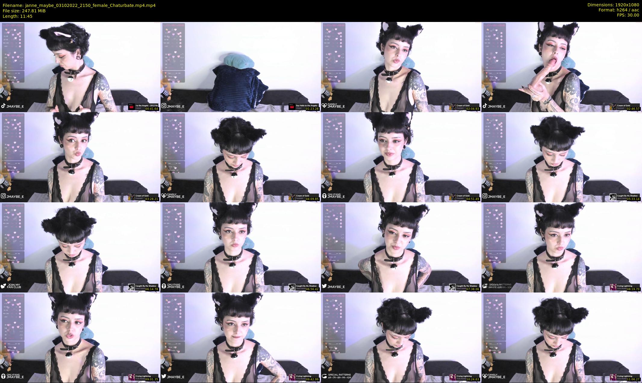 janne_maybe — 12 minute Chaturbate female cam show recording, 1080p, Oct 3, 2022