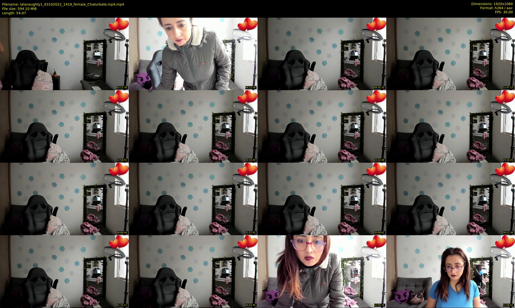 lalanaughty1 — 55 minute Chaturbate female cam show recording, 1080p, Oct 3, 2022