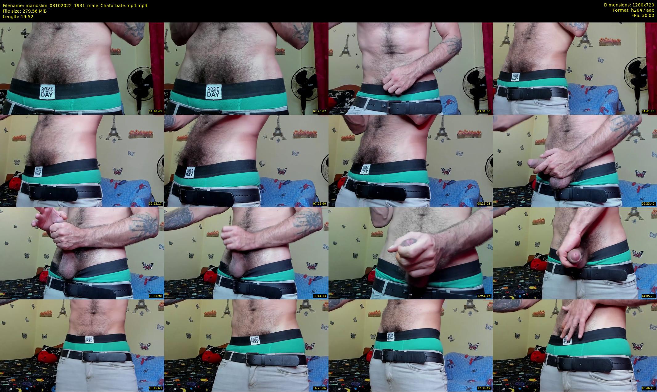 marioslim — 20 minute Chaturbate male cam show recording, 720p, Oct 3, 2022