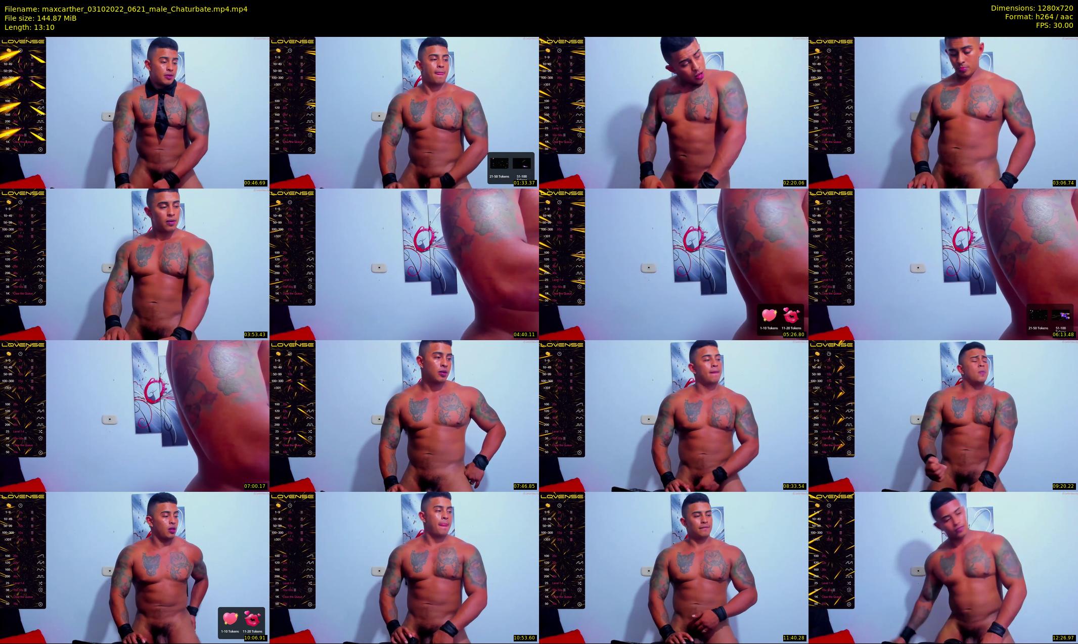 maxcarther — 14 minute Chaturbate male cam show recording, 720p, Oct 3, 2022