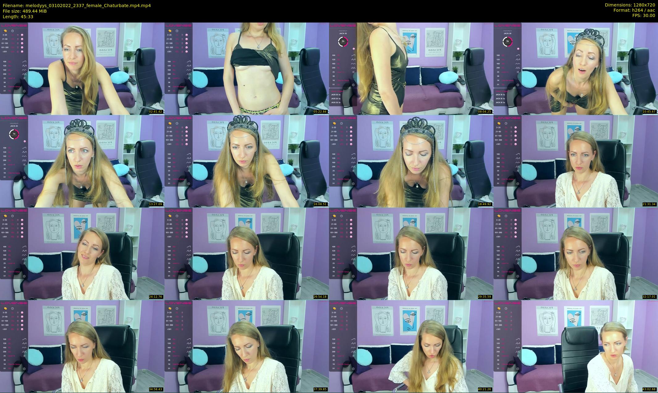 melodyys — 46 minute Chaturbate female cam show recording, 720p, Oct 3, 2022