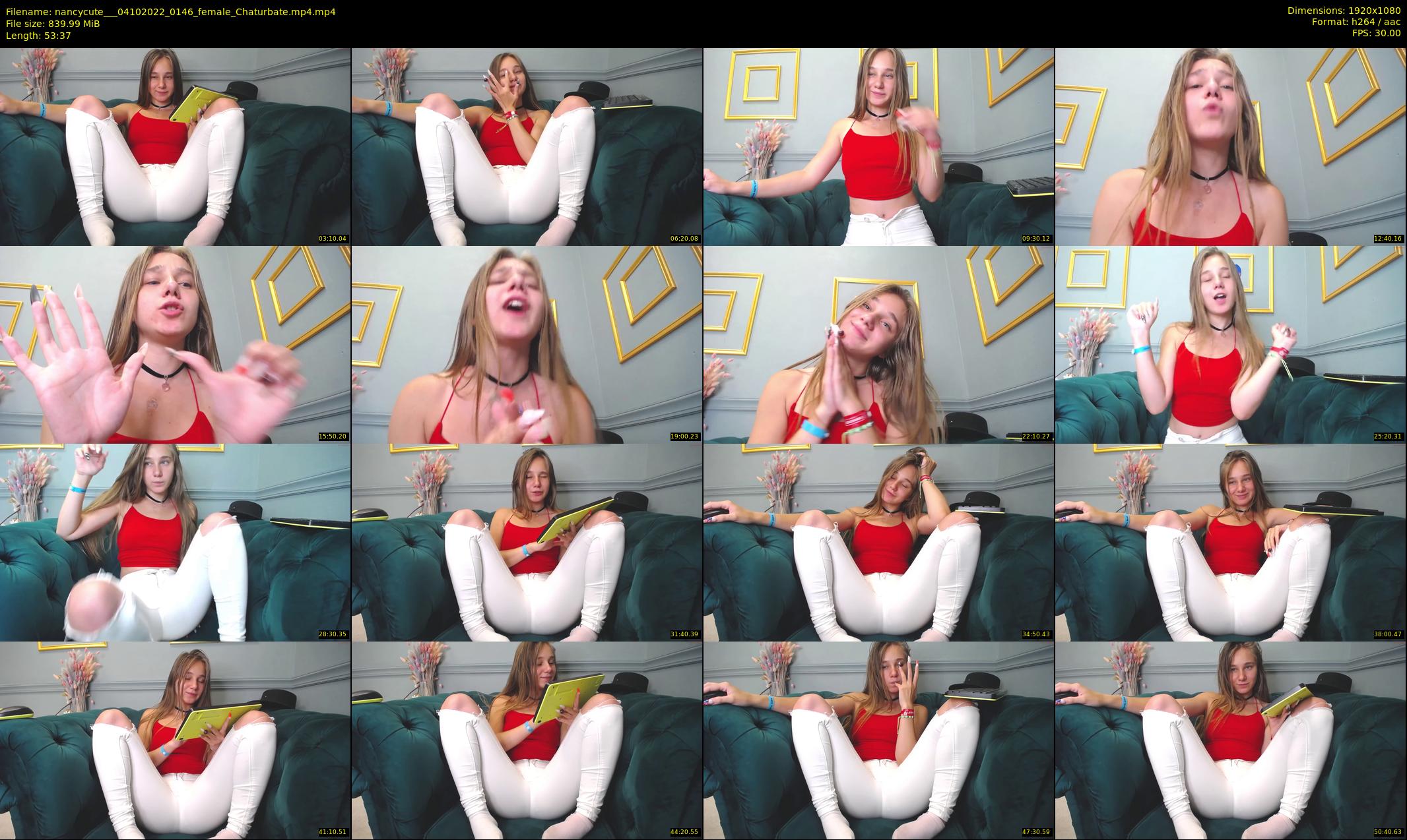 nancycute__ — 54 minute Chaturbate female cam show recording, 1080p, Oct 4, 2022