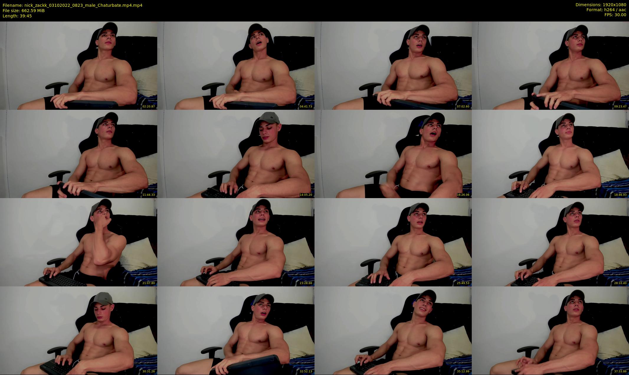 nick_zackk — 40 minute Chaturbate male cam show recording, 1080p, Oct 3, 2022