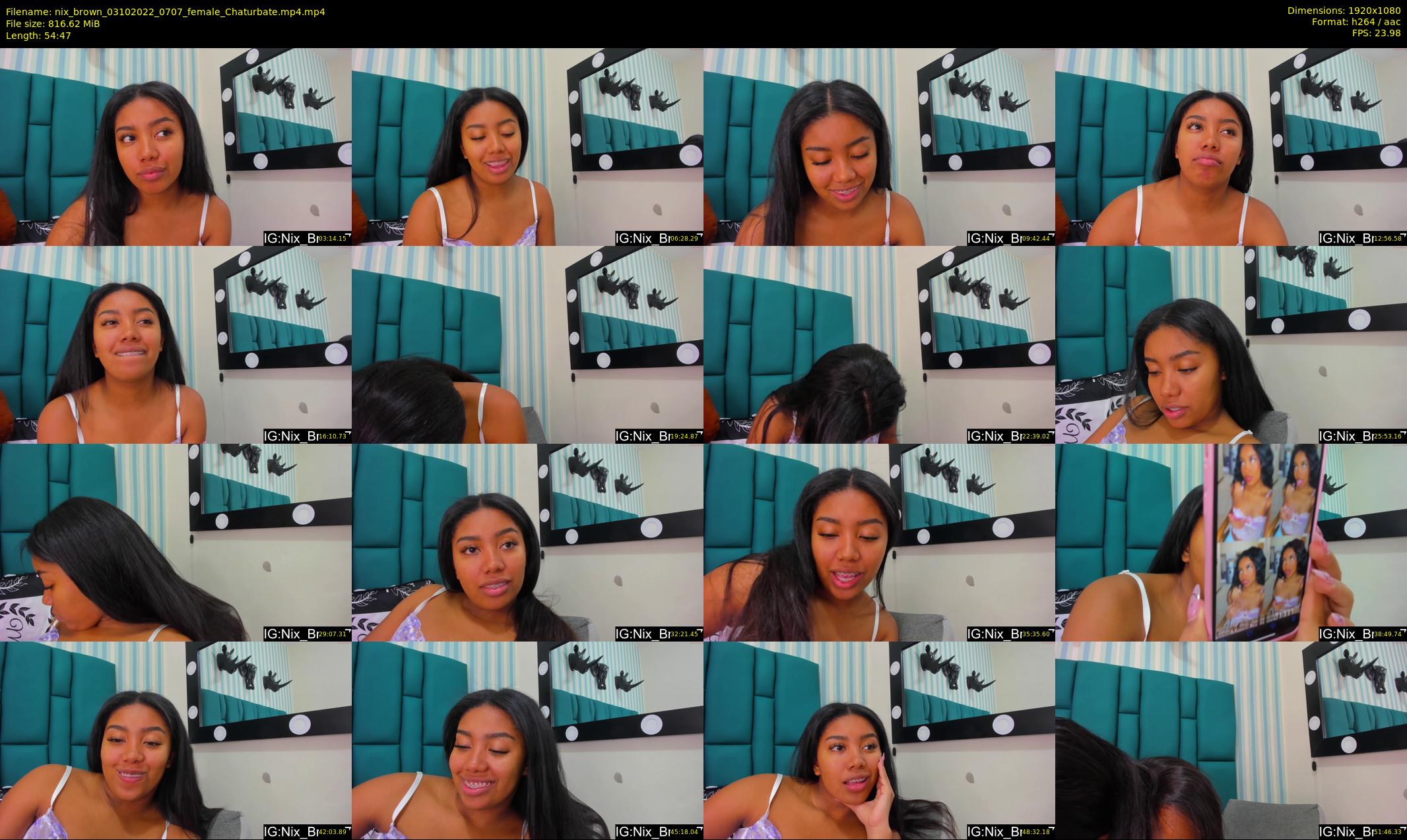 nix_brown — 55 minute Chaturbate female cam show recording, 1080p, Oct 3, 2022