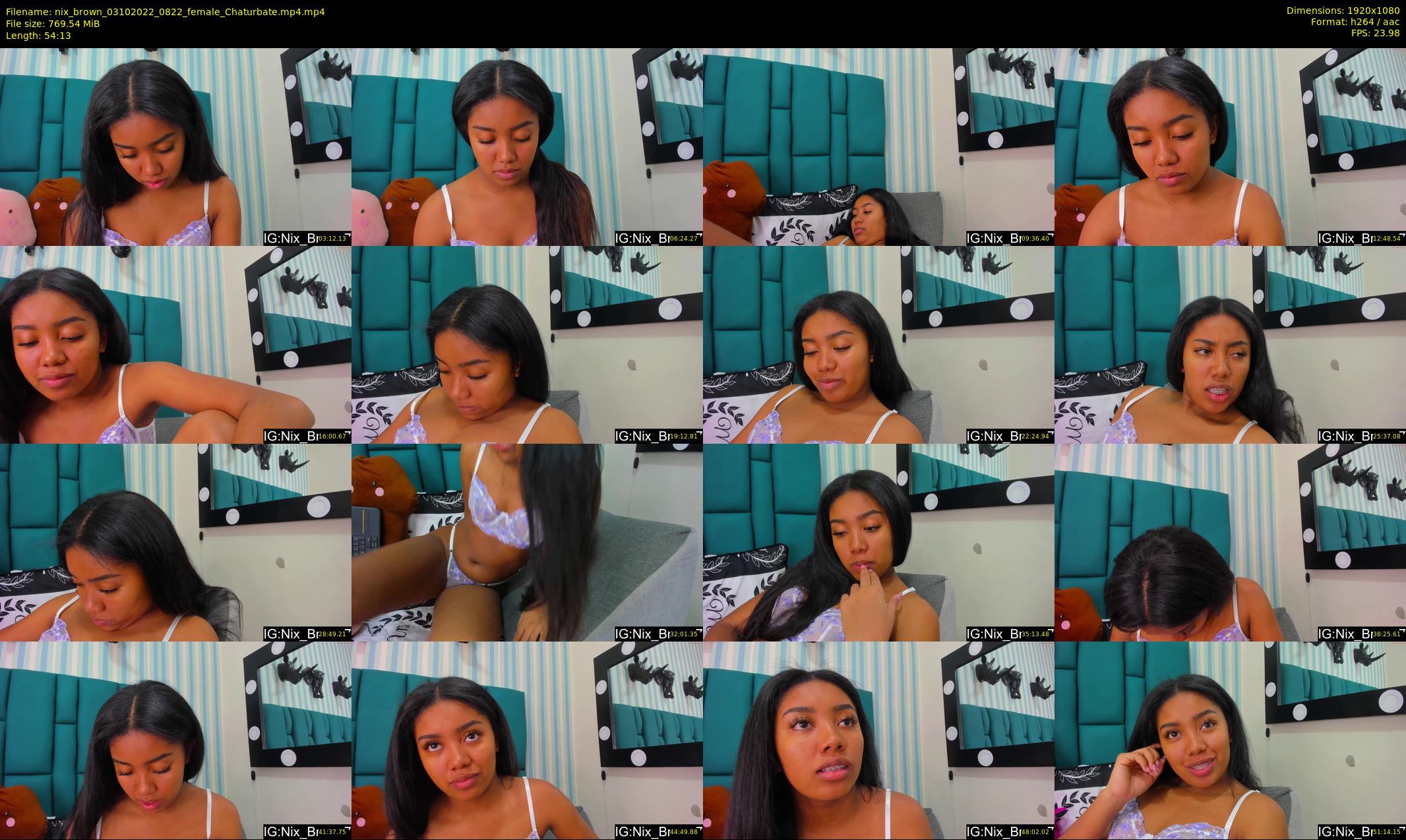 nix_brown — 55 minute Chaturbate female cam show recording, 1080p, Oct 3, 2022