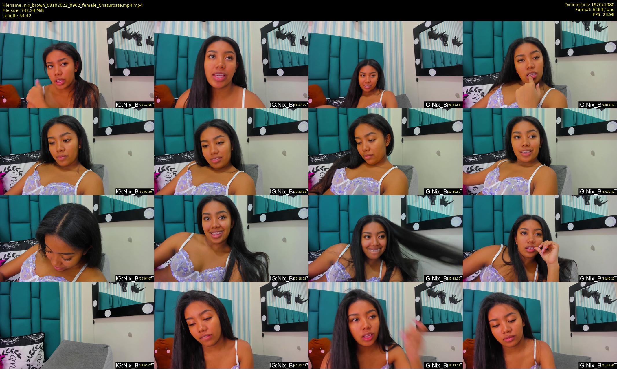 nix_brown — 55 minute Chaturbate female cam show recording, 1080p, Oct 3, 2022