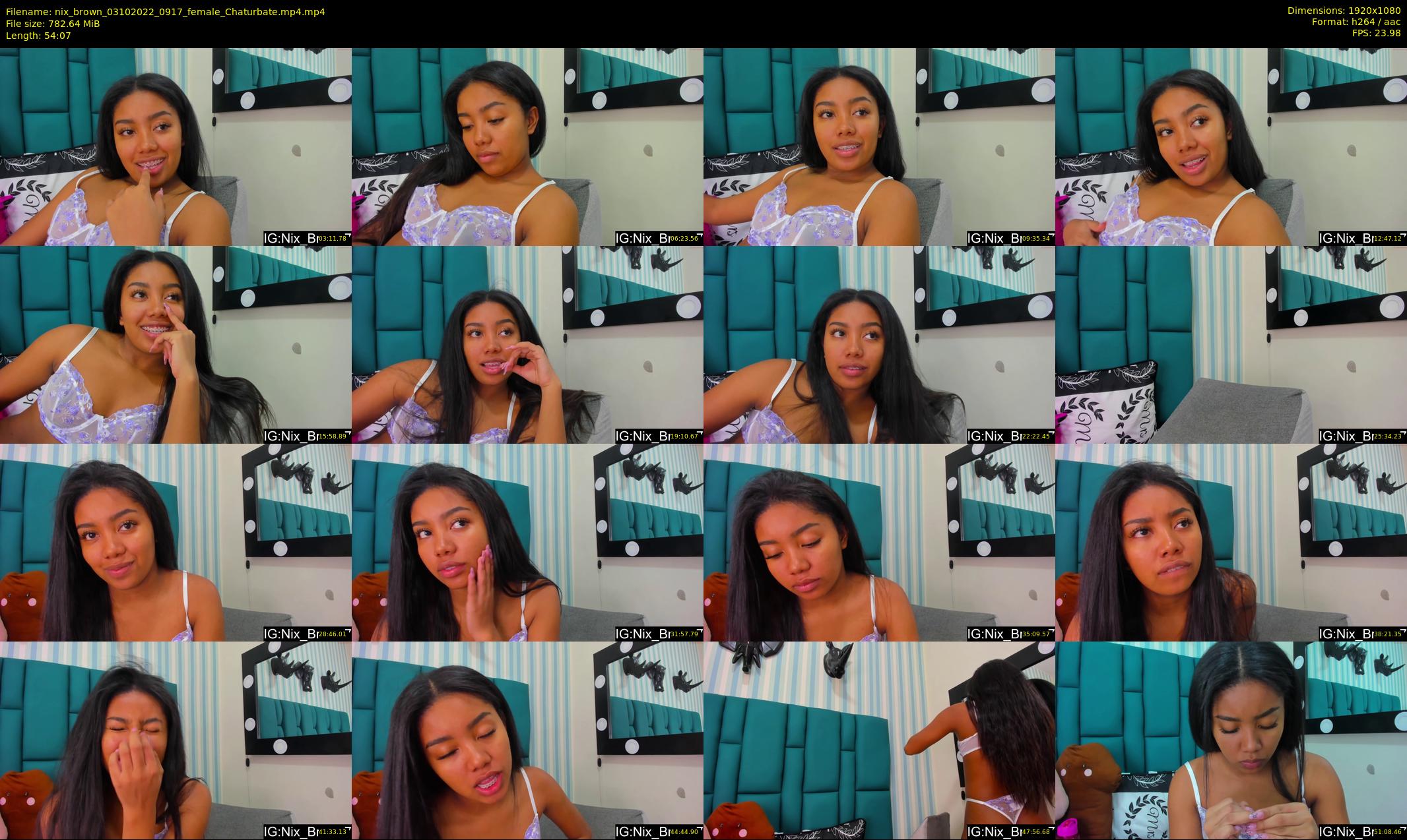 nix_brown — 55 minute Chaturbate female cam show recording, 1080p, Oct 3, 2022