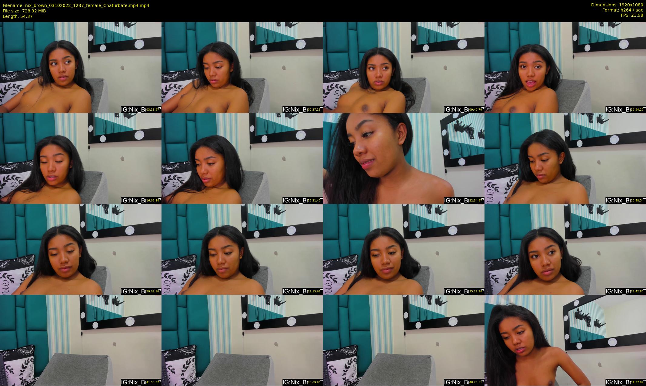 nix_brown — 55 minute Chaturbate female cam show recording, 1080p, Oct 3, 2022