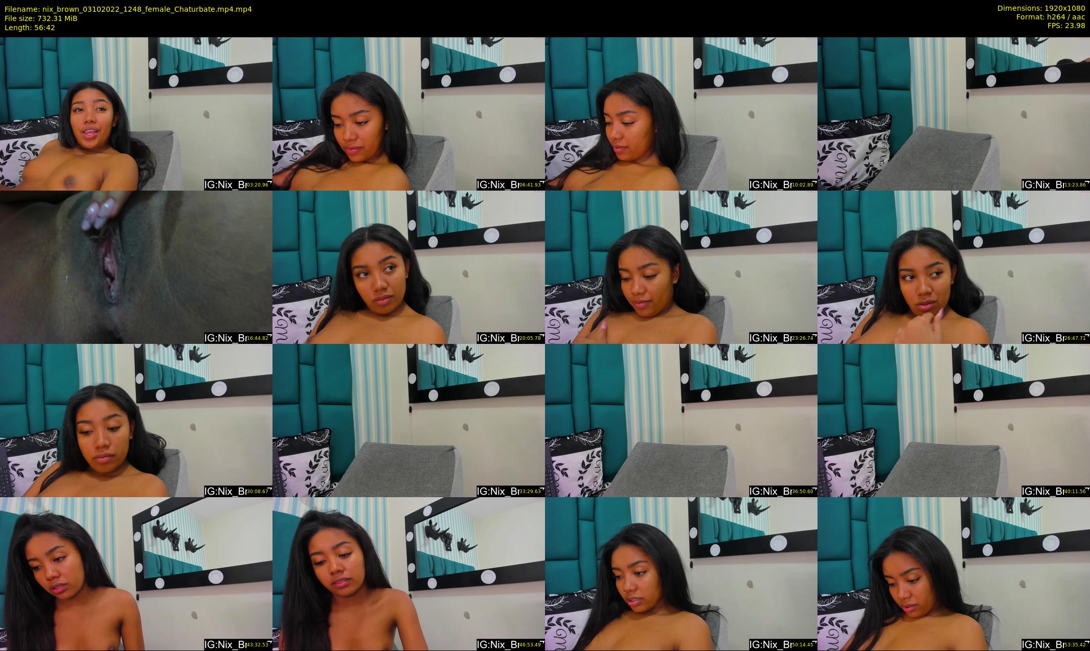 nix_brown — 57 minute Chaturbate female cam show recording, 1080p, Oct 3, 2022