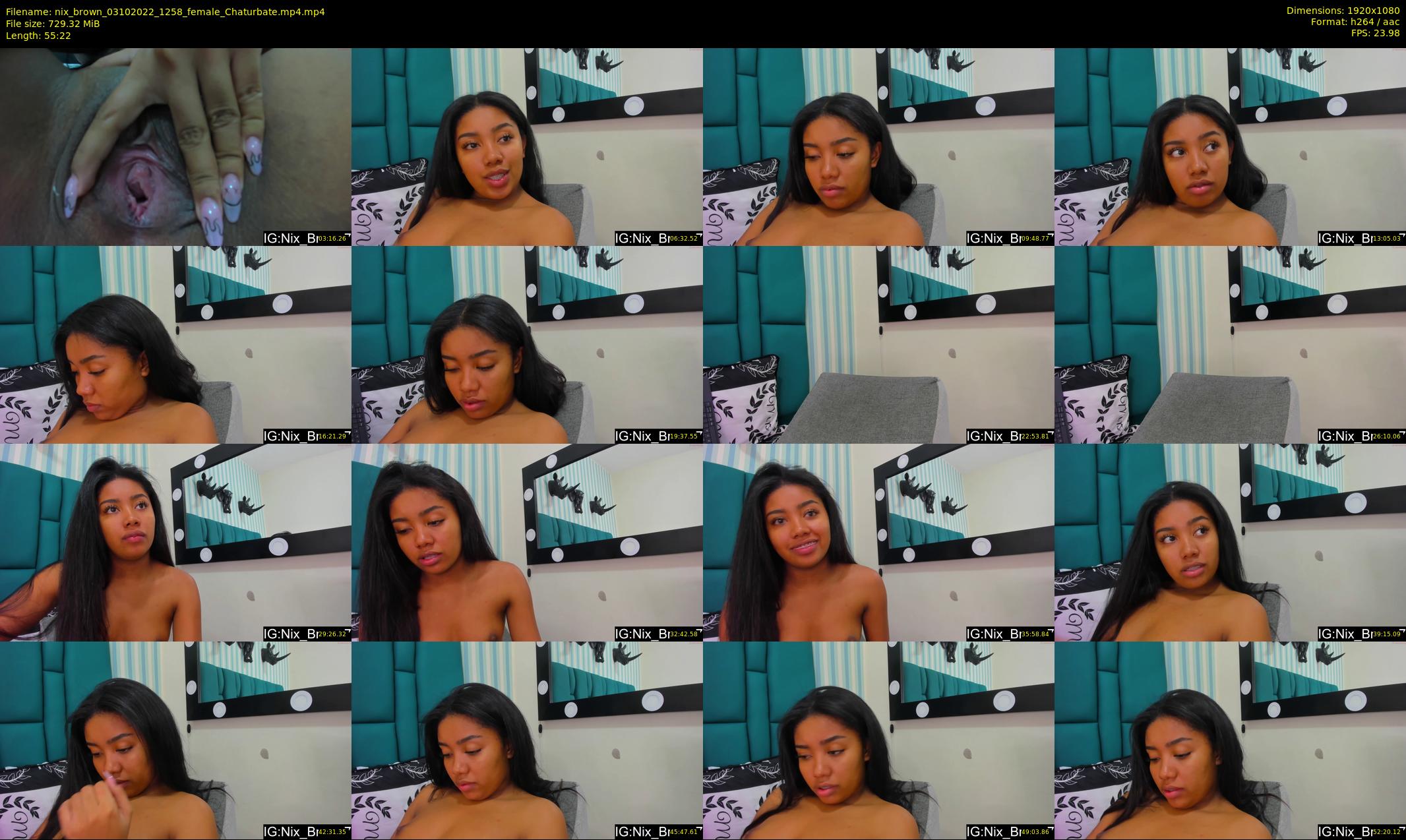 nix_brown — 56 minute Chaturbate female cam show recording, 1080p, Oct 3, 2022