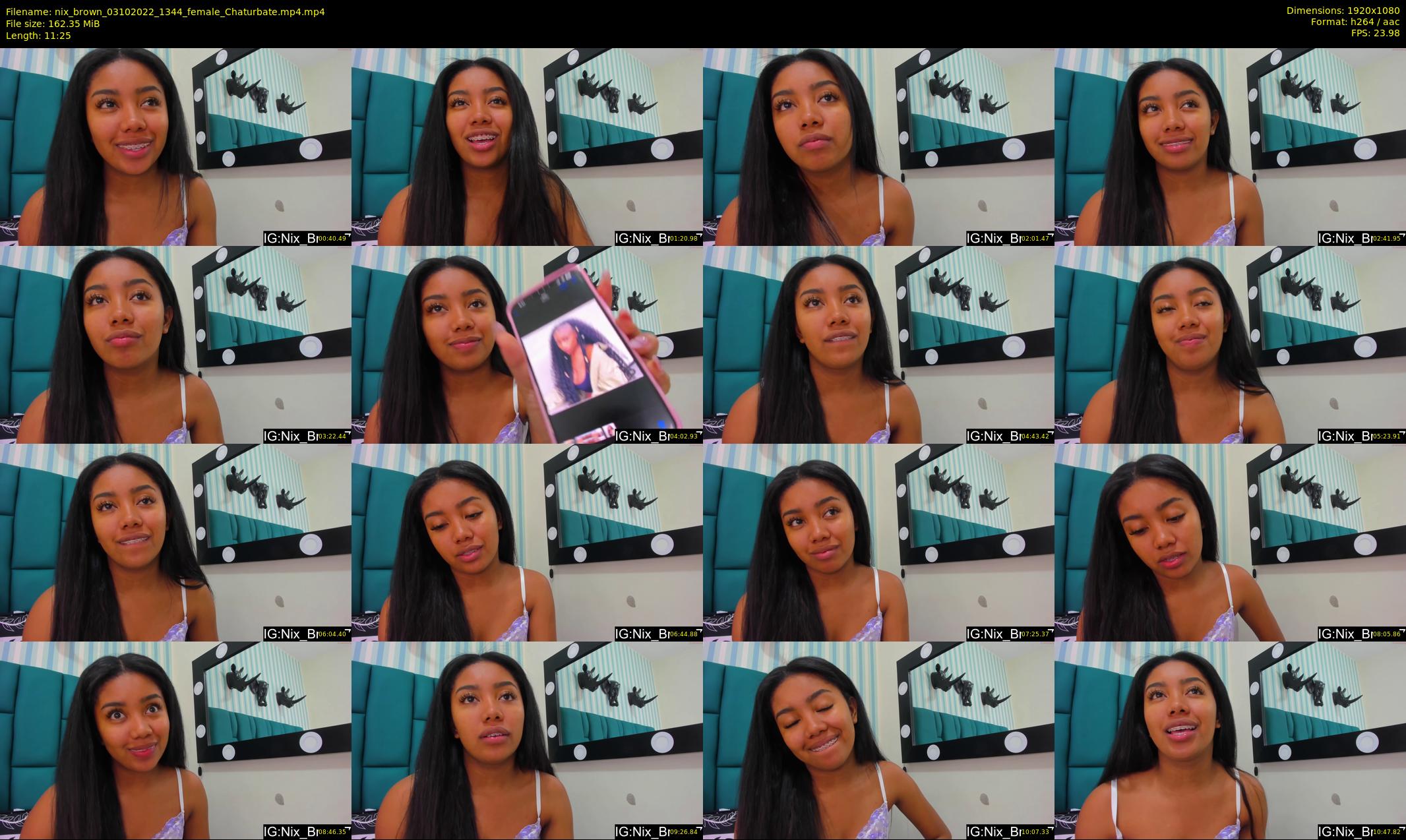 nix_brown — 12 minute Chaturbate female cam show recording, 1080p, Oct 3, 2022