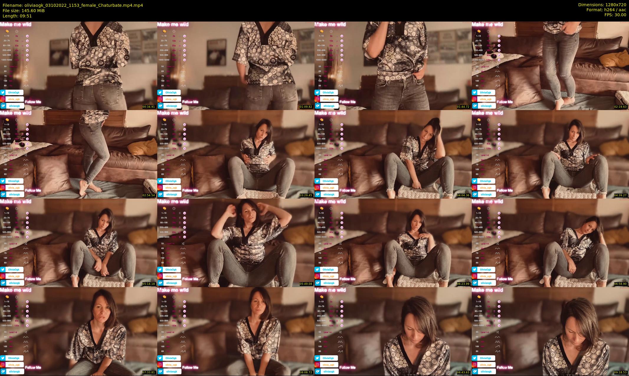oliviaogk — 10 minute Chaturbate female cam show recording, 720p, Oct 3, 2022