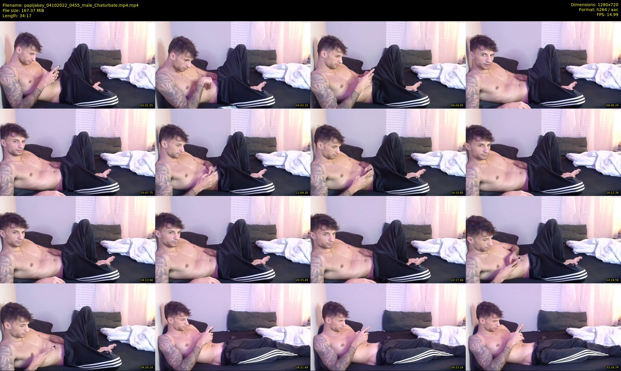papijakey — 35 minute Chaturbate male cam show recording, 720p, Oct 4, 2022