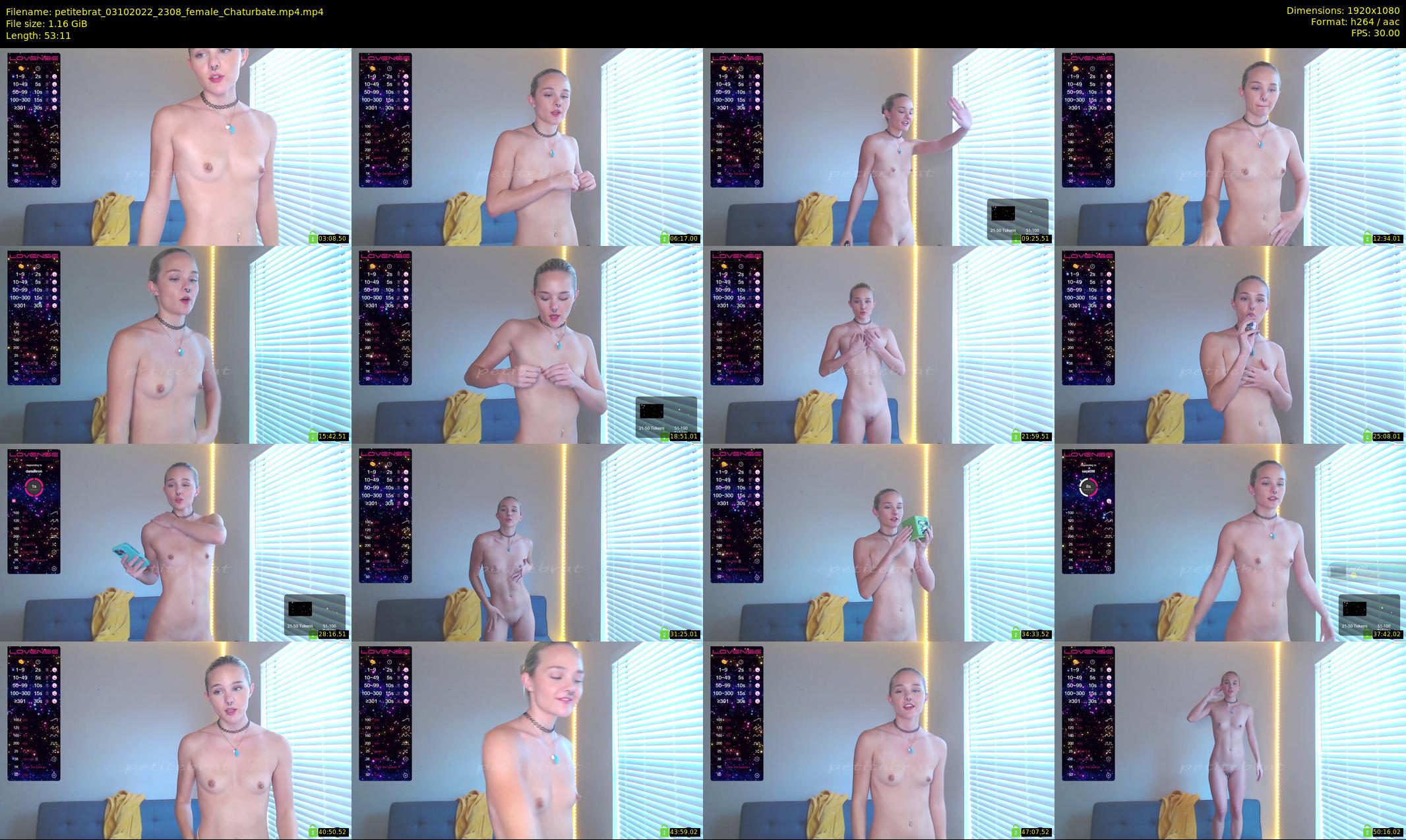 petitebrat — 54 minute Chaturbate female cam show recording, 1080p, Oct 3, 2022