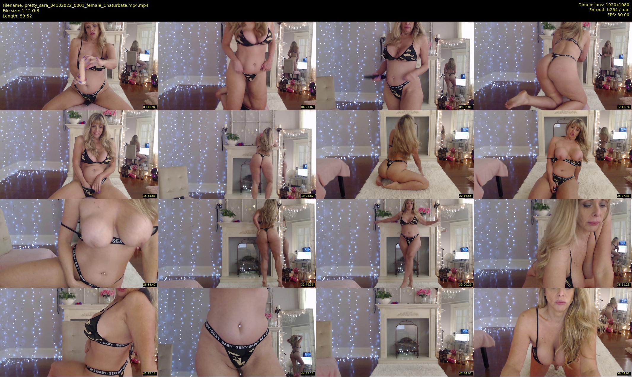 pretty_sara — 54 minute Chaturbate female cam show recording, 1080p, Oct 4, 2022