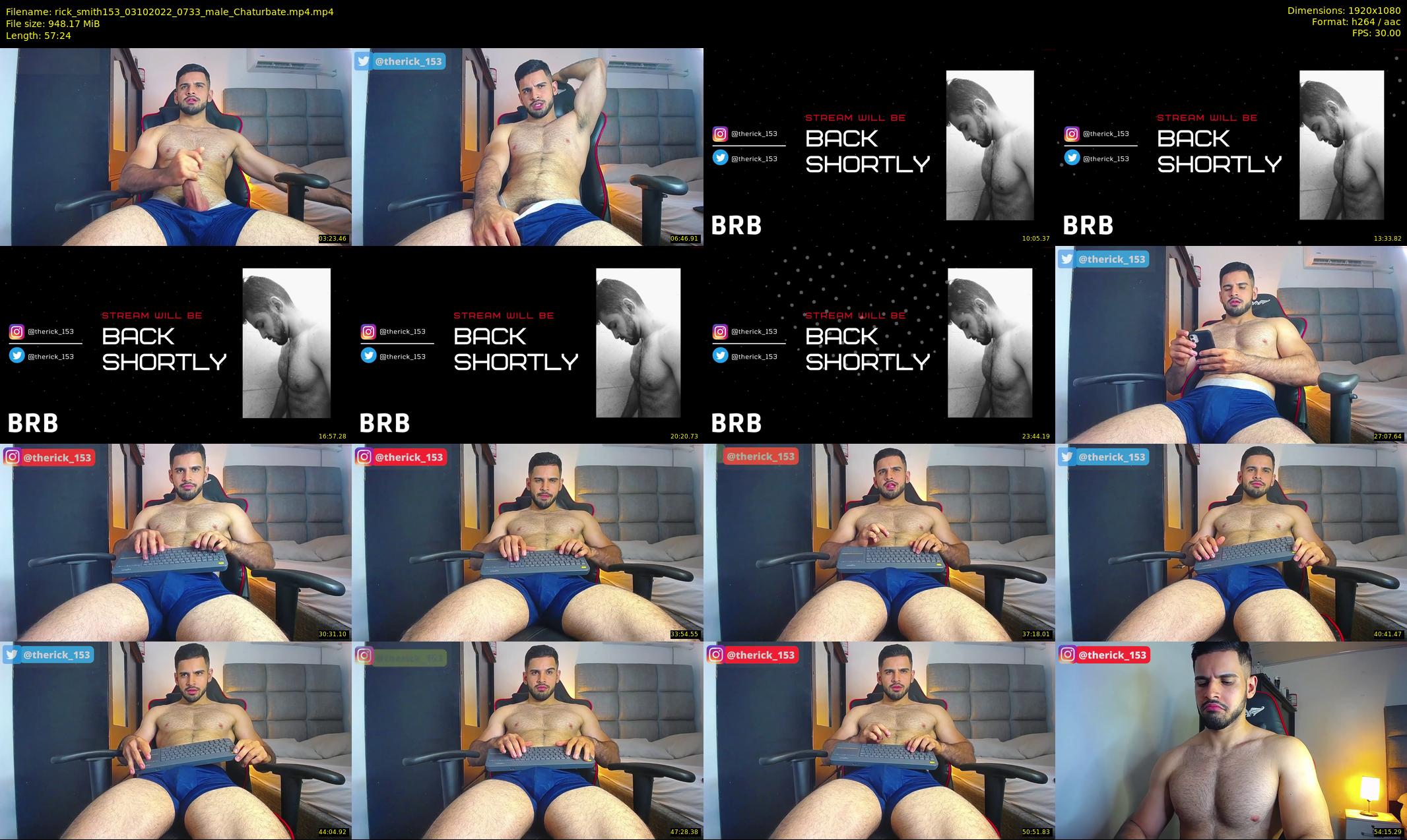 rick_smith153 — 58 minute Chaturbate male cam show recording, 1080p, Oct 3, 2022