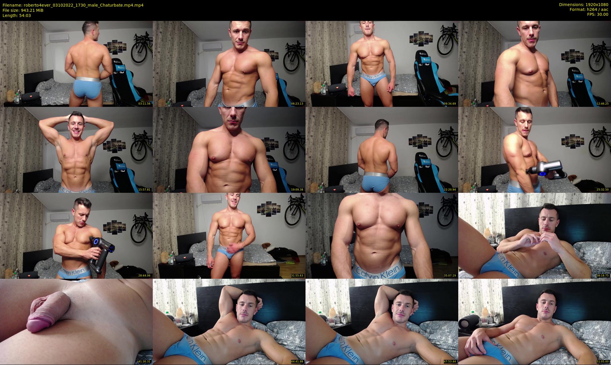 roberto4ever — 55 minute Chaturbate male cam show recording, 1080p, Oct 3, 2022