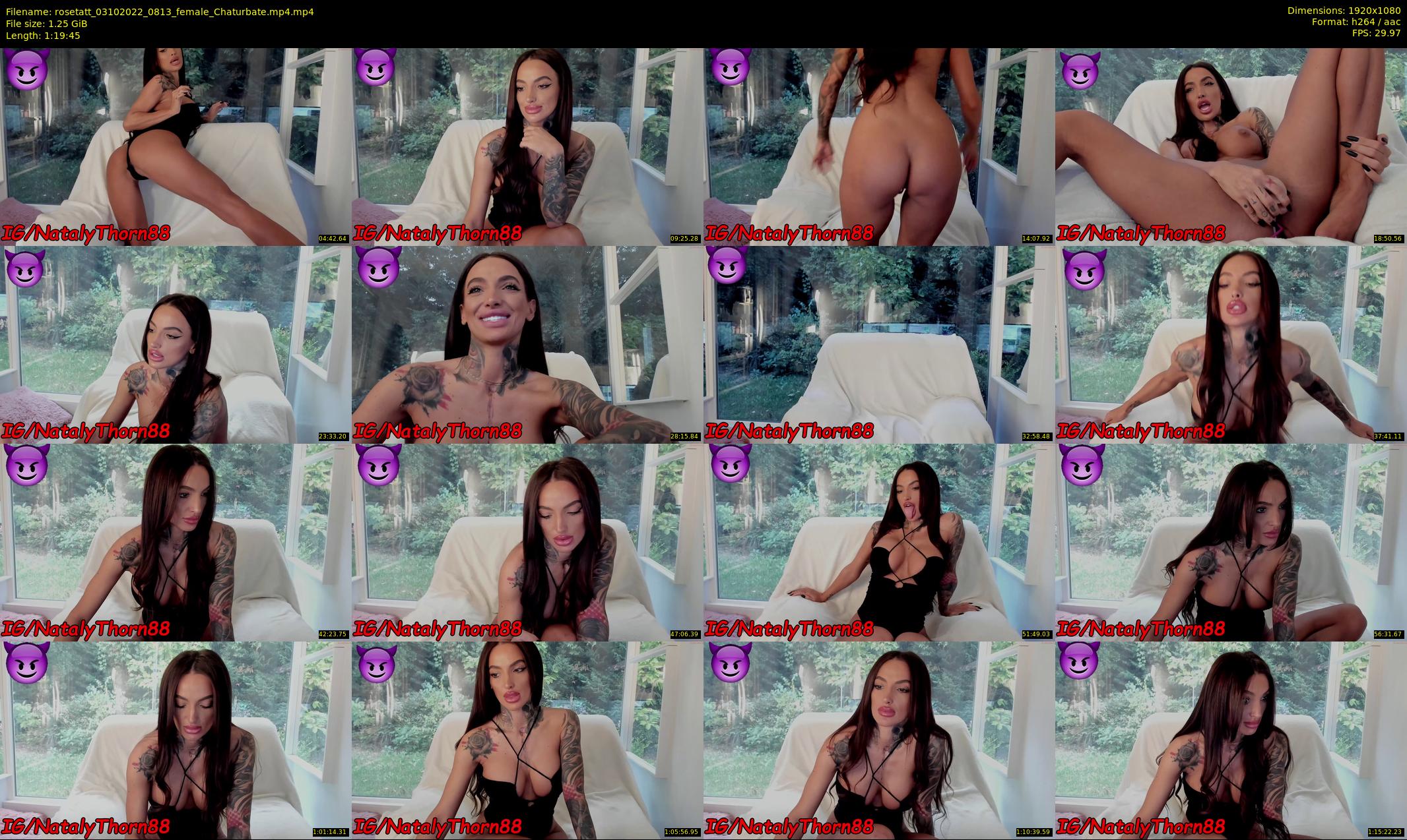 rosetatt — 80 minute Chaturbate female cam show recording, 1080p, Oct 3, 2022