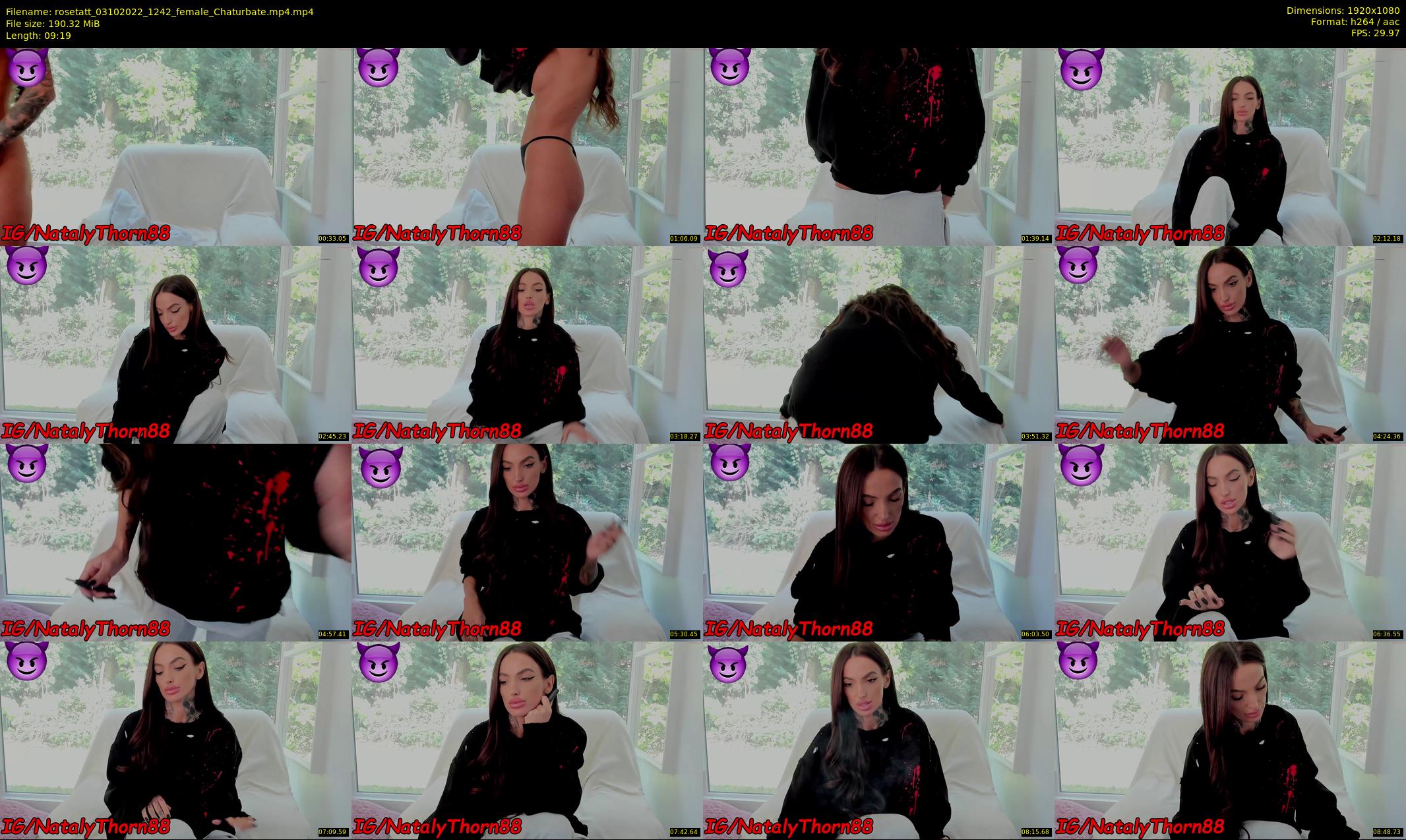 rosetatt — 10 minute Chaturbate female cam show recording, 1080p, Oct 3, 2022