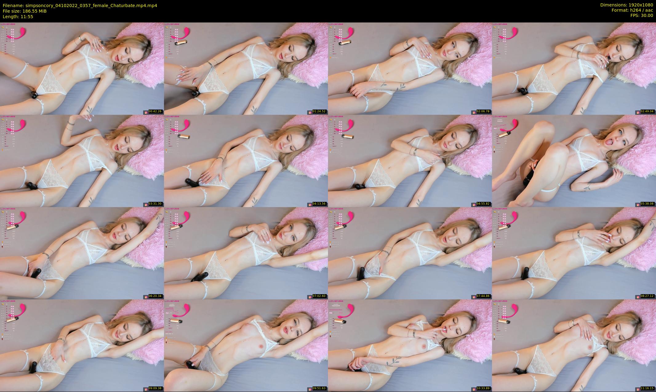 simpsoncory — 12 minute Chaturbate female cam show recording, 1080p, Oct 4, 2022