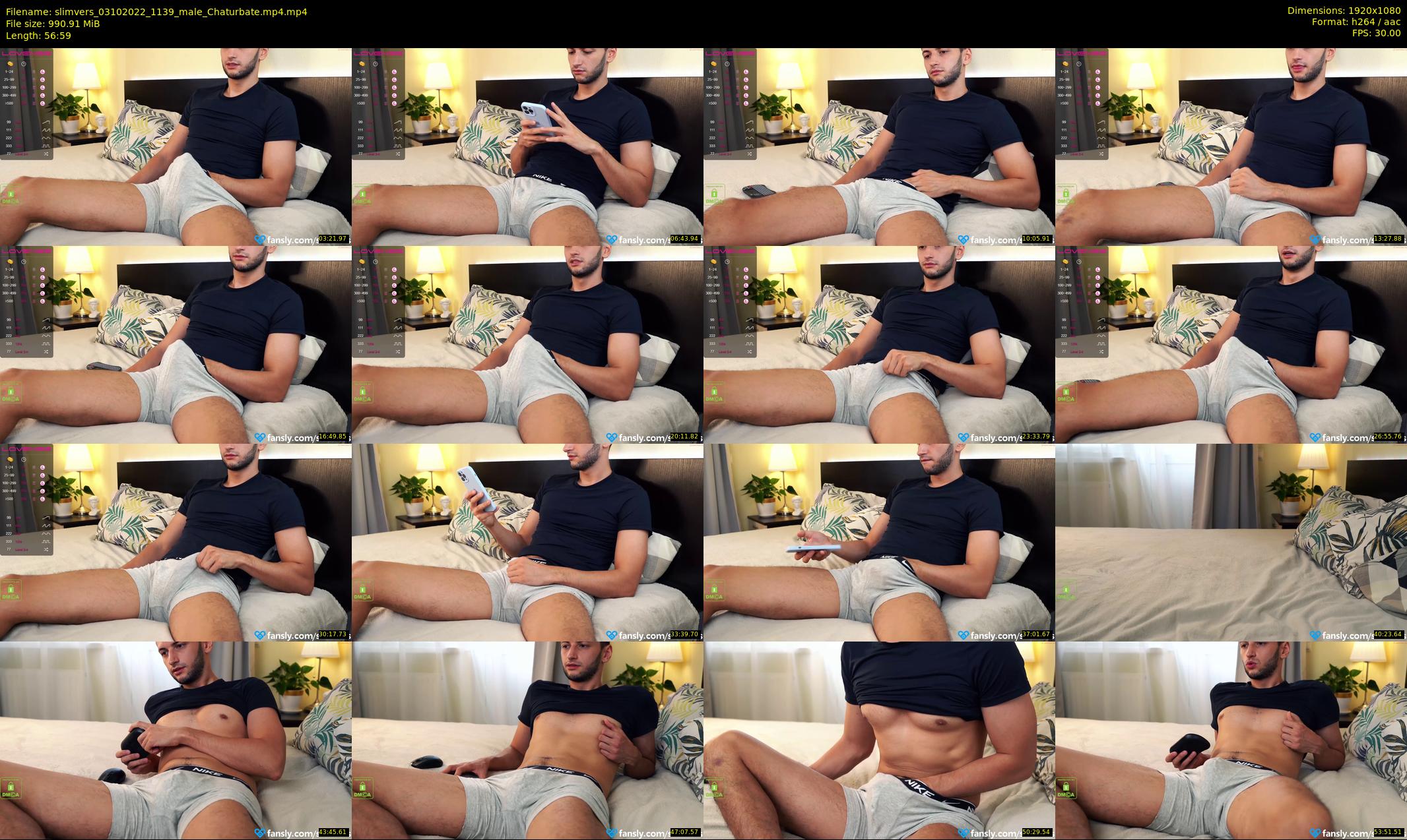 slimvers — 57 minute Chaturbate male cam show recording, 1080p, Oct 3, 2022