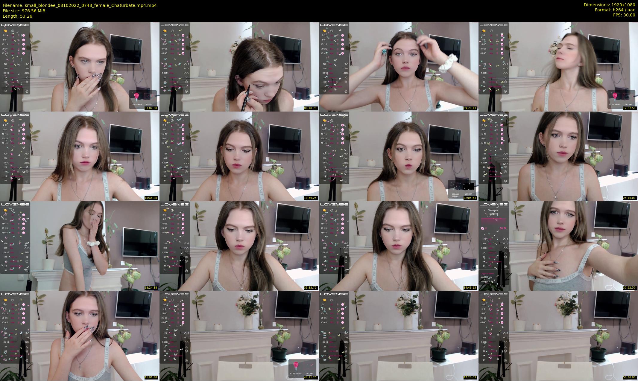small_blondee — 54 minute Chaturbate female cam show recording, 1080p, Oct 3, 2022