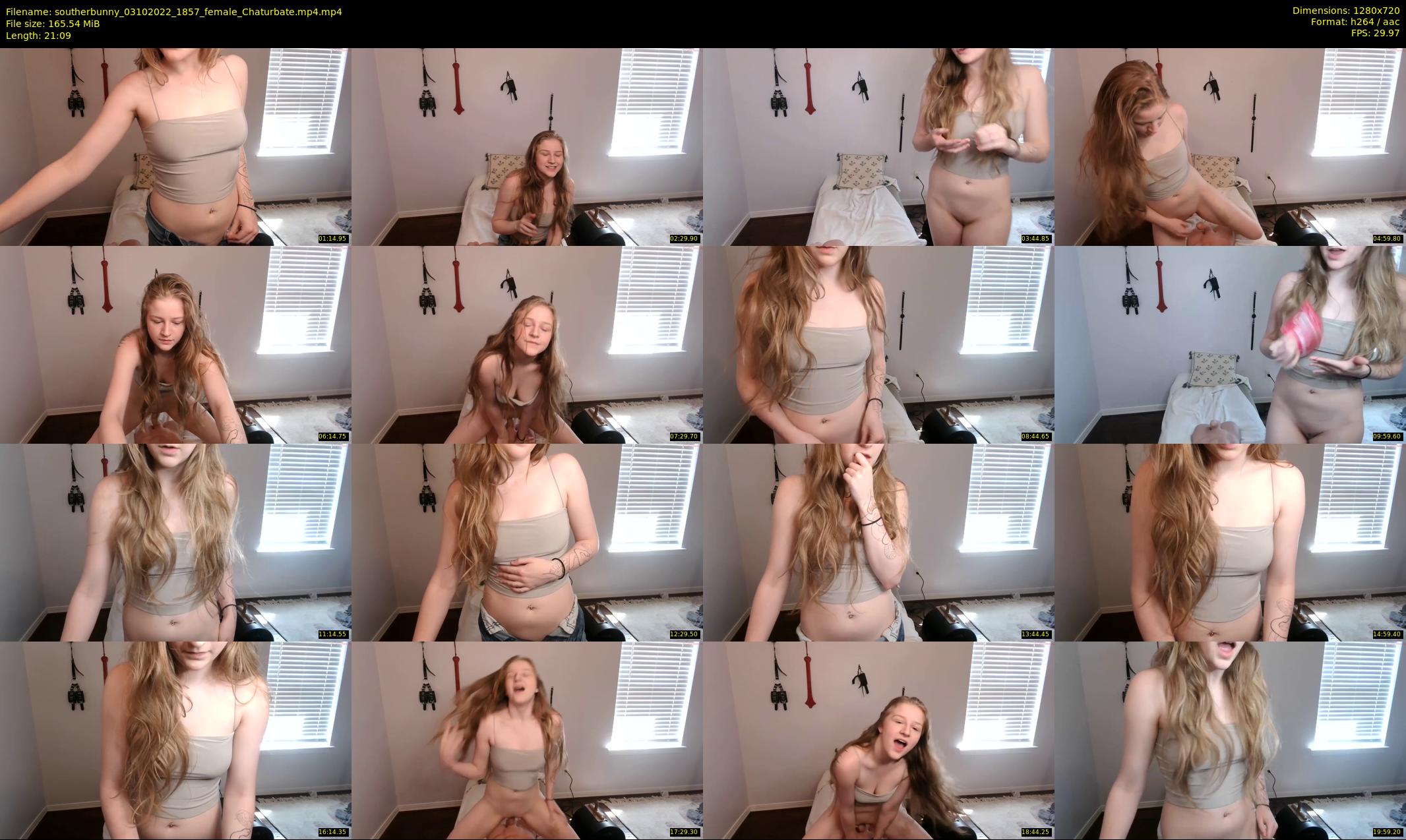 southerbunny — 22 minute Chaturbate female cam show recording, 720p, Oct 3, 2022