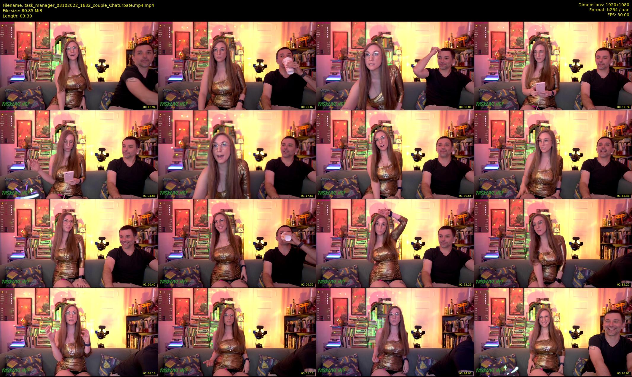 task_manager — 4 minute Chaturbate couple cam show recording, 1080p, Oct 3, 2022