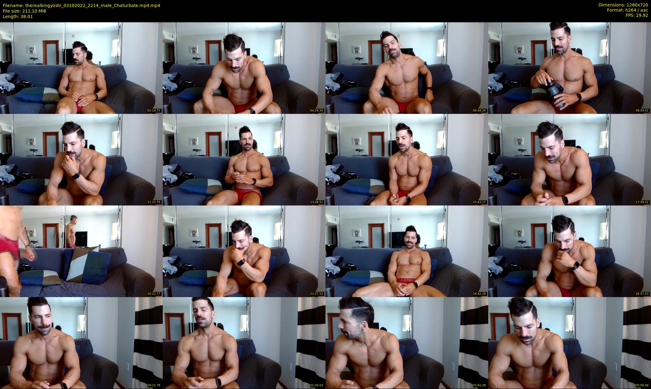 therealkingyoshi — 39 minute Chaturbate male cam show recording, 720p, Oct 3, 2022