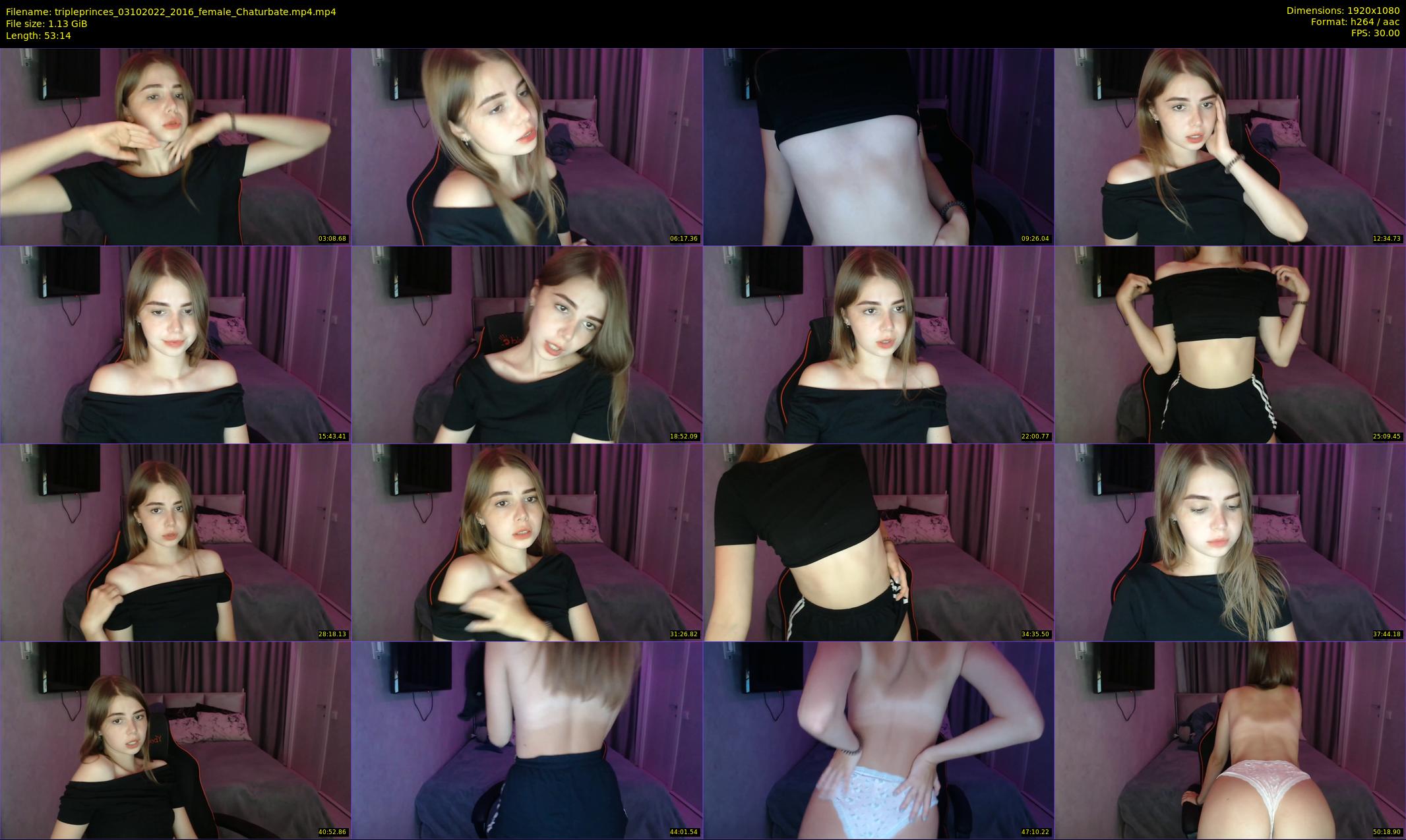tripleprinces — 54 minute Chaturbate female cam show recording, 1080p, Oct 3, 2022