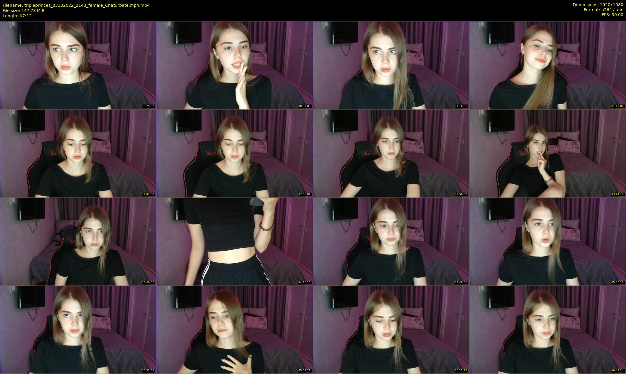 tripleprinces — 8 minute Chaturbate female cam show recording, 1080p, Oct 3, 2022