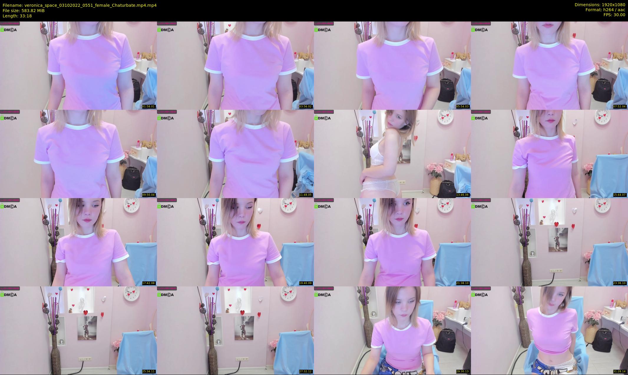 veronica_space — 34 minute Chaturbate female cam show recording, 1080p, Oct 3, 2022