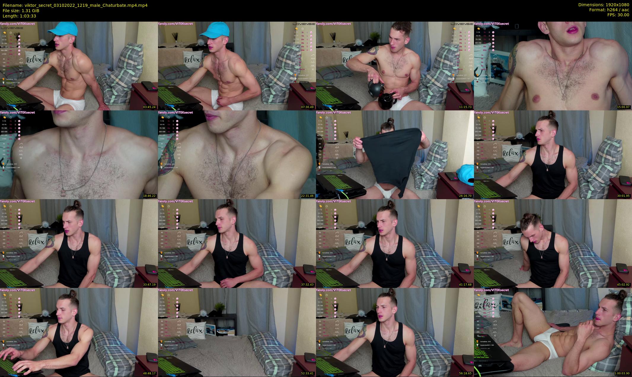 viktor_secret — 64 minute Chaturbate male cam show recording, 1080p, Oct 3, 2022