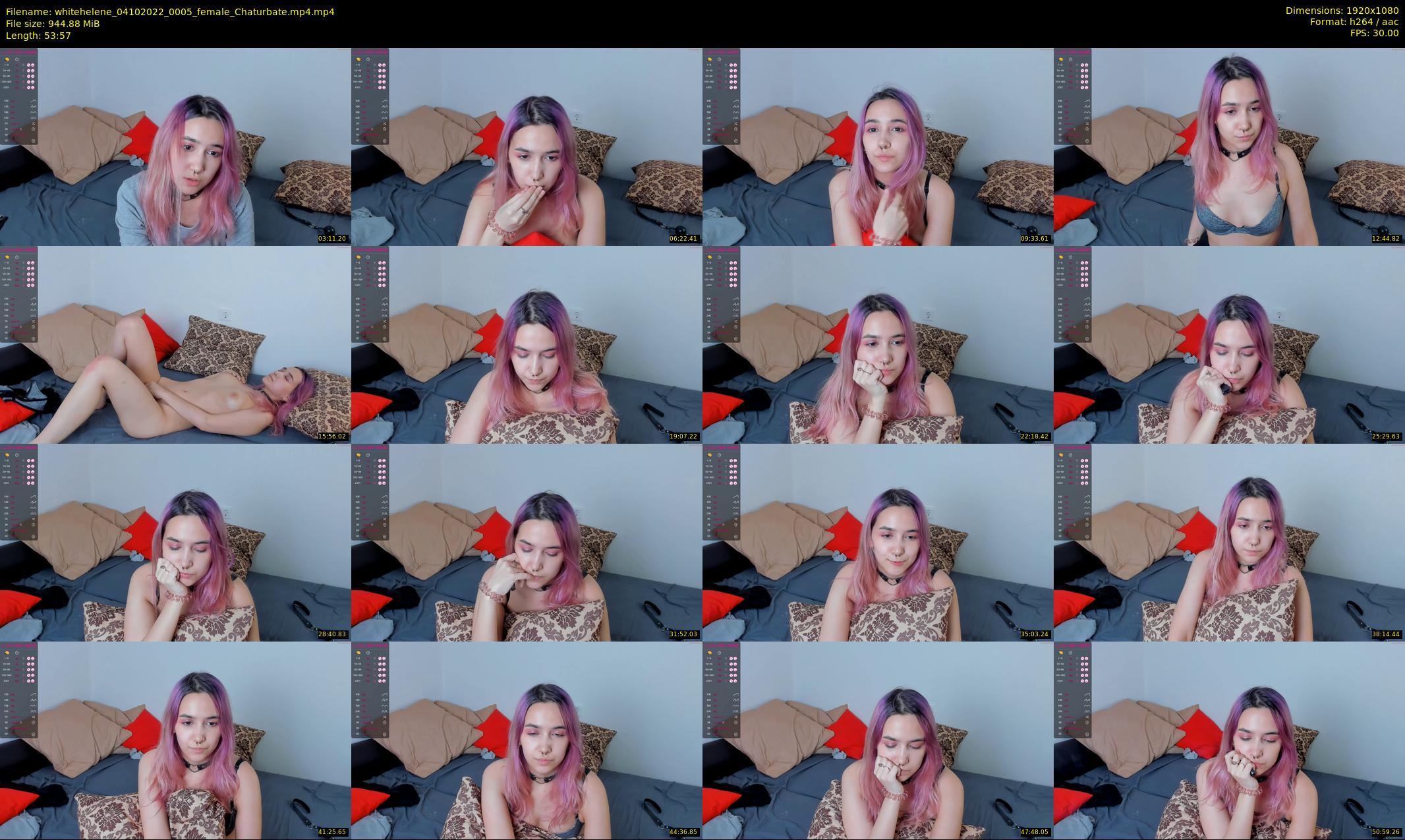 whitehelene — 54 minute Chaturbate female cam show recording, 1080p, Oct 4, 2022