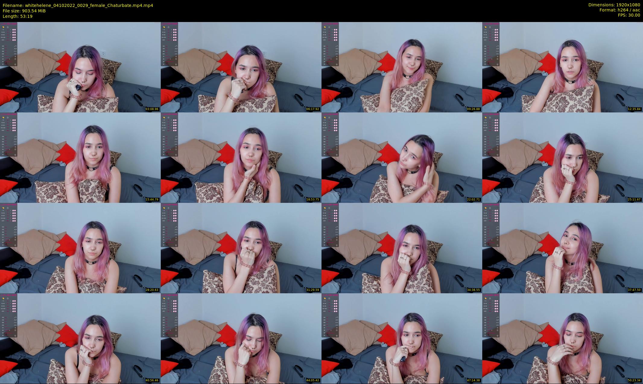 whitehelene — 54 minute Chaturbate female cam show recording, 1080p, Oct 4, 2022